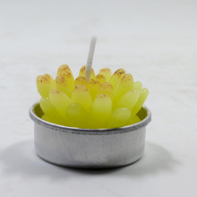 Crafted candles blooming flower candle