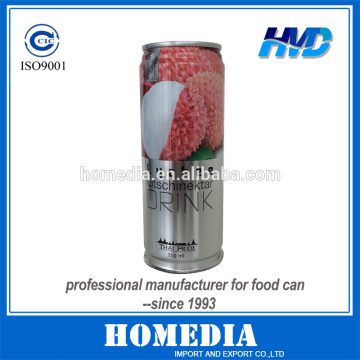 5133# tin can for 250ml litchi drink