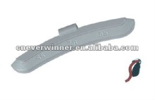 Zn clip on wheel weight for steel rim