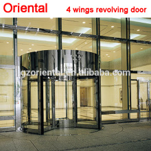 4 wings manual revolving door,glass gate design,top quality door factory