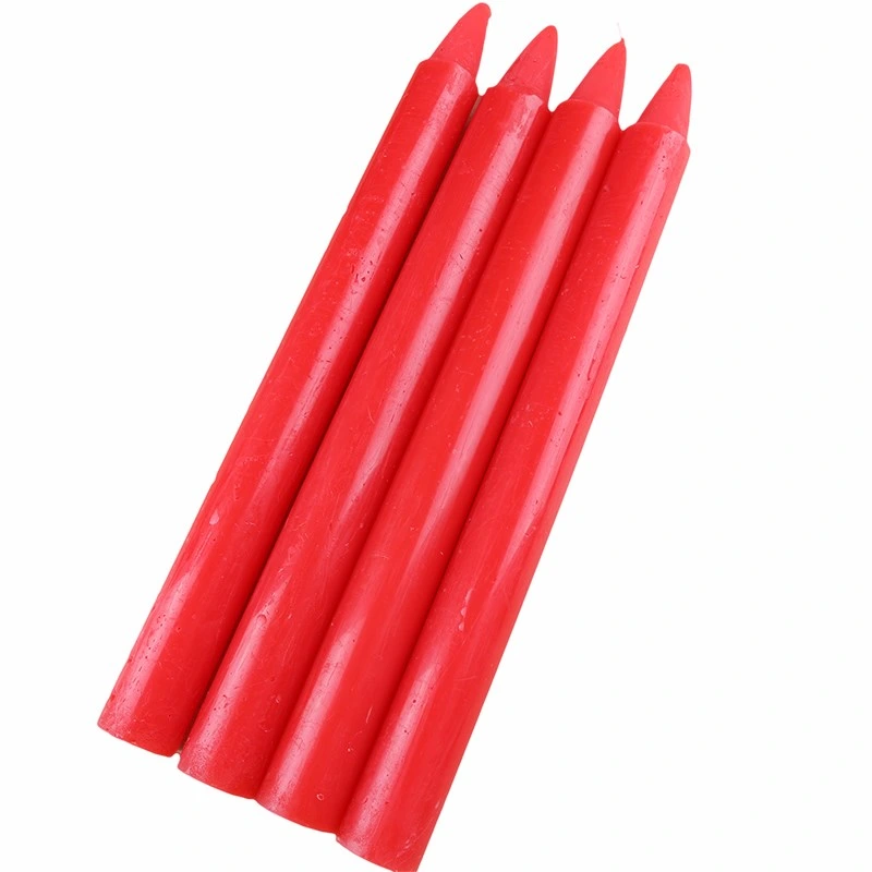 Long Time Burning Red Taper Dinner Candles with Good Quality