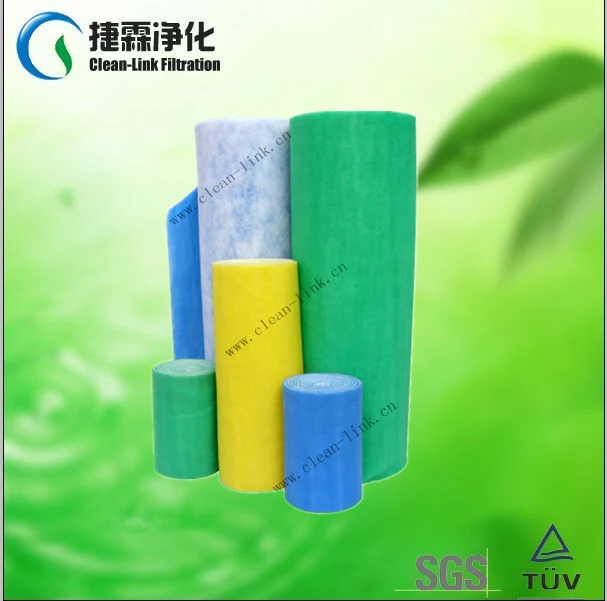 Pet Organic Synthetic Fiber Pre-Efficiency Filter Media