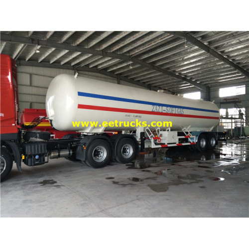 45cbm 2 essieux LPG Semi Trailer Tankers