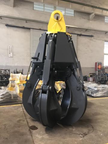 rotary orange peel grapple for excavator