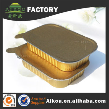 Insulated airtight rectangular food box for packaging