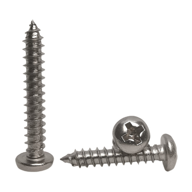 ສະແຕນເລດ 304 Philip Screws screw ການປາດຢາງດ້ວຍຕົນເອງ