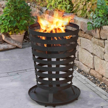 Fire basket Outdoor Garden Firepit With Sparks Screen Fire Pit