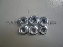high quality zinc plated flange nuts