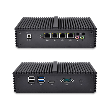 Qotom-Q355G4 Mini Computer Desktop Core I5-5250U Processor Dual Core with 4 Ehternet NIC LAN Barebone System