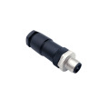 Male 4pin Field-wireable M12 T-Code Power Connector