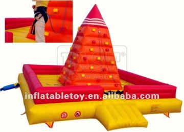 giant Inflatable climbing wall for adults/ outdoor inflatable rock walls sports games