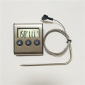 Цифровой термометр с будильником из нержавеющей стали