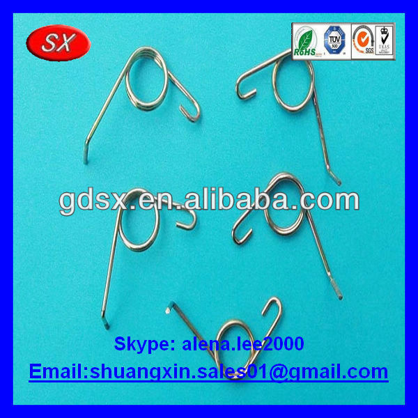 Customized stainless steel music wire adjustable torsion spring clip torsion metal spring for sofa factory