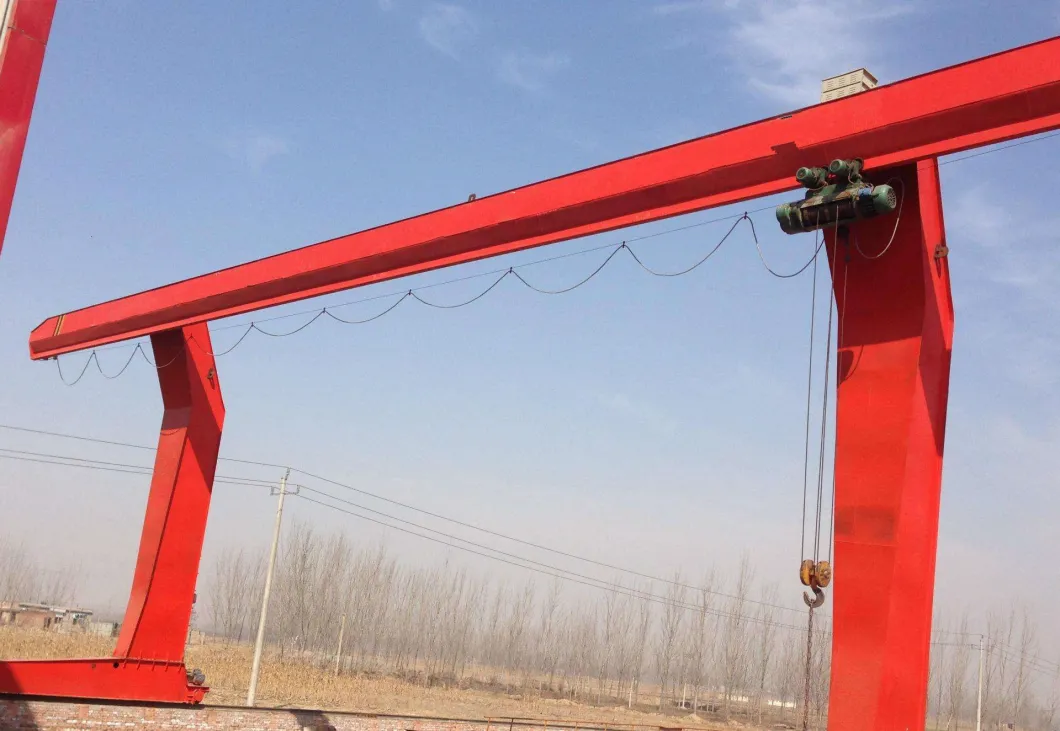 Industry Outdoor Double Girder Beam Mhl Type Electric Hoist Gantry Crane