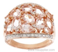 Cz Rings For Women With Rose Gold Plating?