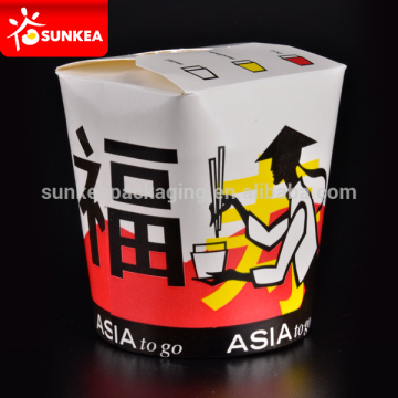 Round base take away paper noodle box