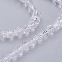4mm Imitate Austrian Crystal Bicone Beads: Faceted Glass Beads from Pandahall