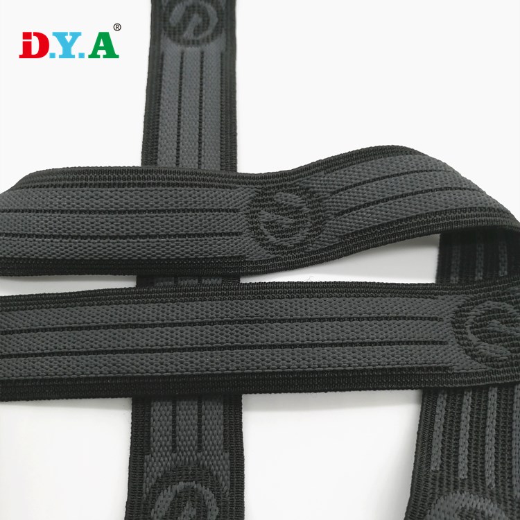 Customized Non-slip Jacquard Embossed Gripper Elastic For Cycling