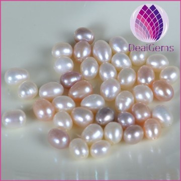 Supply natural 6-7 mm rice-shaped freshwater pearl beads
