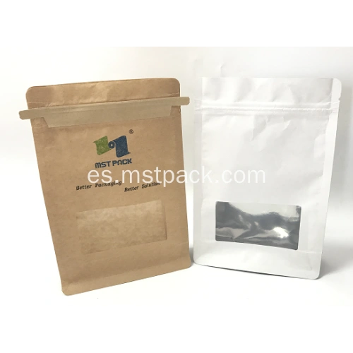 china bolsa de papel kraft con ventana cuadrada para dulces fabricantes