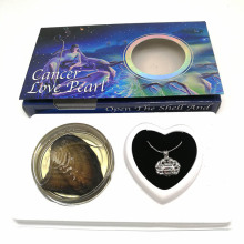 Zodiac Pearl Oyster Necklace Gifts with Cancer Pendant