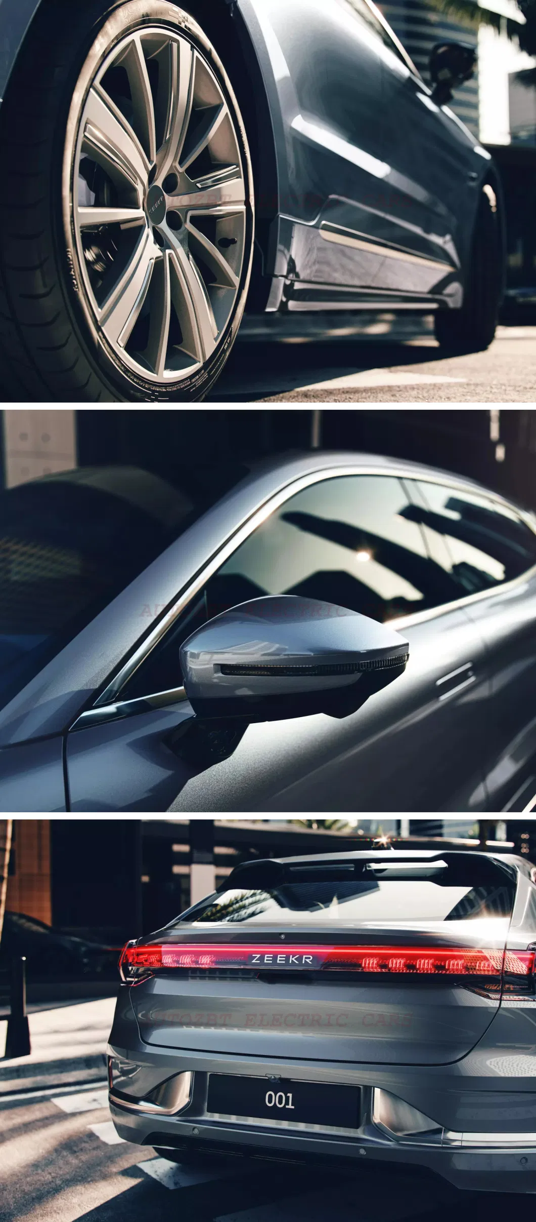 Long Range New Model Cltc 536km 616km 650km 732km Zeekr 001 EV Smart Electric Private Car Acc Sedan Auto with W Hud