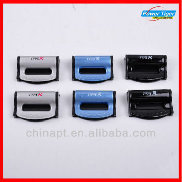 Plastic car seat belt clips