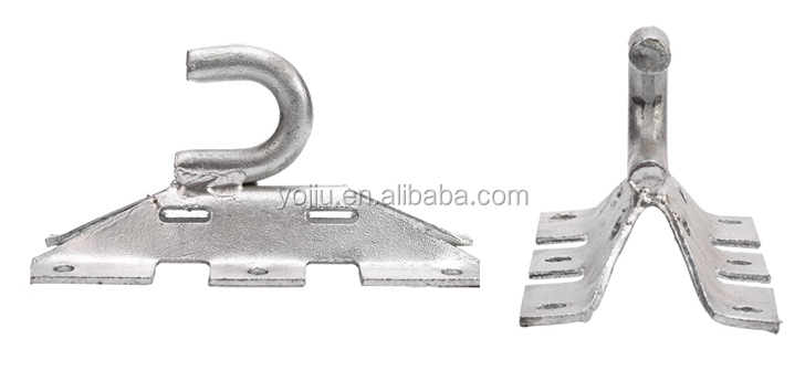 Hot-Dip Galvanized Iron Anchoring Bracket Hook YJCS16 For Wire Hanging On The Wall