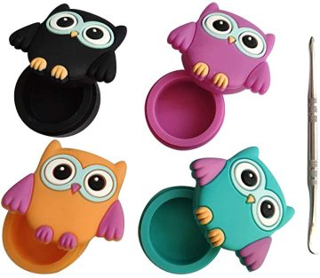 Wholesale Silicone Owl Design Silicone Container Jars