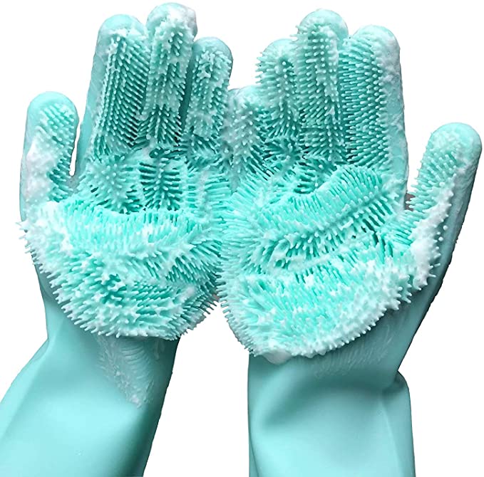 Silicone Cleaning Sponge Gloves