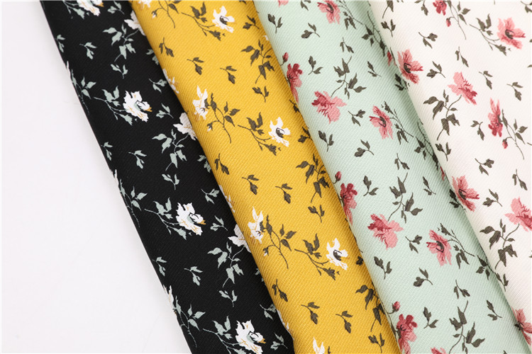 In stock soft twill textiles printing fabrics rayon print fabric for shirts