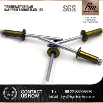 Supply aluminum clsoed blind rivet decorative iron blind rivet