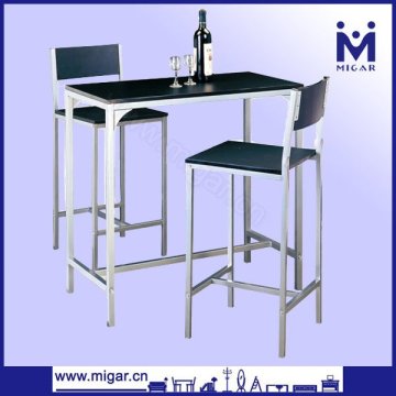 Black Pub Table And Bar Stool Sets MGT-6582