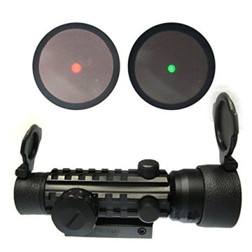 SPIKE Tactical 2x42mm Tri-Rail Red & Green Dot Rifle Sight Scope side Rails