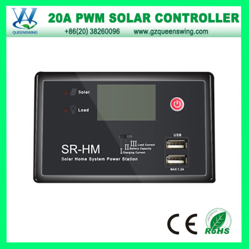 10A/20A LCD PWM Solar Charger Controller with USB Port (QWP-1420USBC)