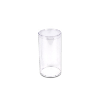 Disponibel PET PVC klar plastcylinderbox