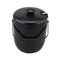 3L Double Wall Stainless Steel Black Ice Bucket