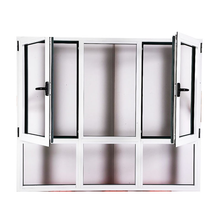European residential high quality german hope fittings swing opening standard size of glass tempered glass window