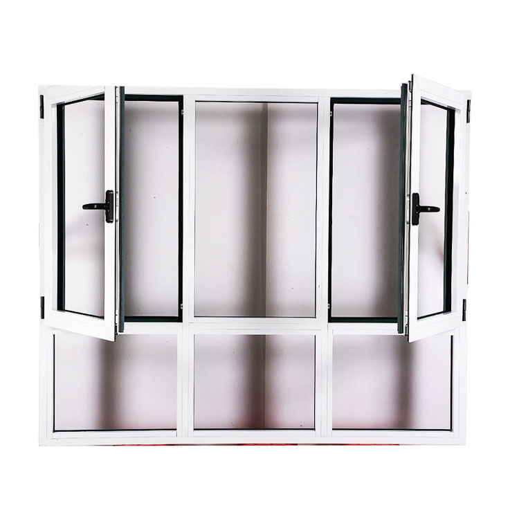 European residential high quality german hope fittings swing opening standard size arch design window and door