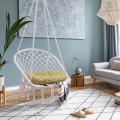 Hammock Chair Cotton Rope Handmade Knitted for Garden