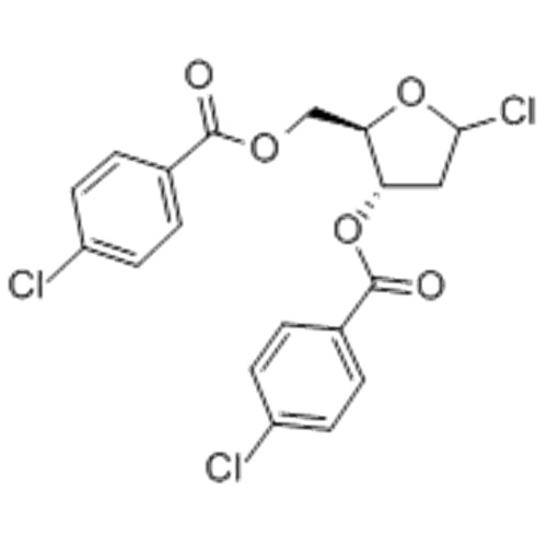 a- 에리트로-펜토 푸라 노실 클로라이드, 2- 데 옥시-, 3,5- 비스 (4- 클로로 벤조 에이트) CAS 21740-23-8