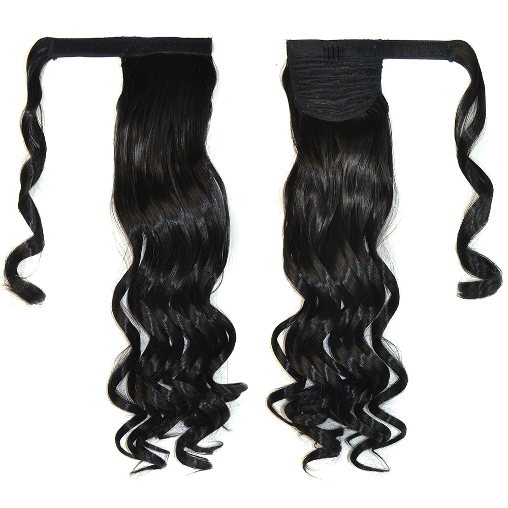 Hot sell kinky Curly Drawstring ponytail hair extension  synthetic ponytail clip in ponytail hair piece