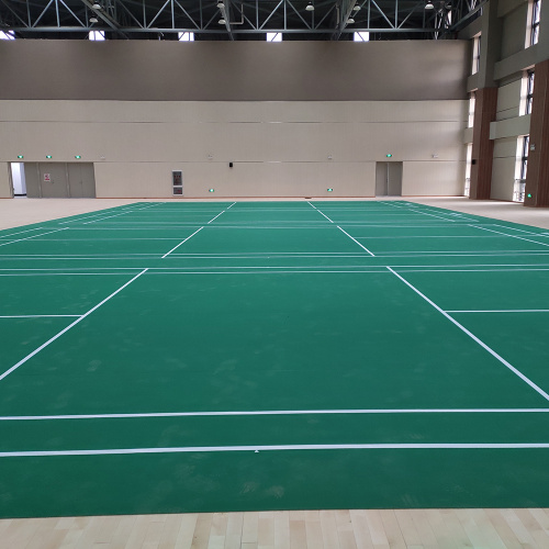 Indoor PVC badminton floor mat with BWF