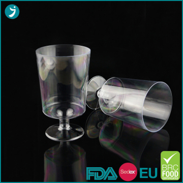 Clear Plastic Wine Tasting Glasses 6 oz