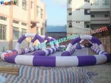 Oem Or Odm Durable Inflatable Outdoor Fun Games Inflatable Colorful Race Track