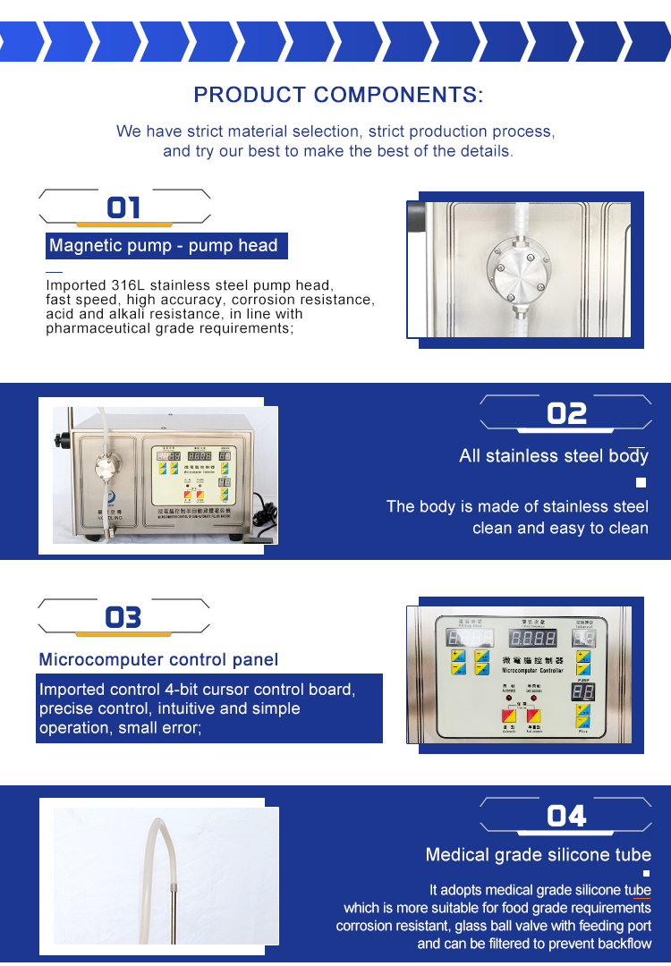 Automatic filling machine liquid filling and sealing machine