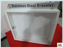 Customized white acrylic jewelry storage display boxes YM15081202