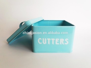 UT0035 Galvanized Steel Powder Coating Cookies Cutteres Tool Canister