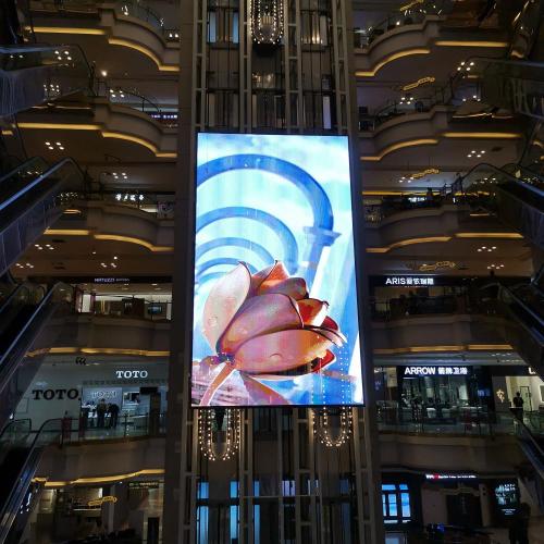 Transparent LED Glass Wall Display For Lift