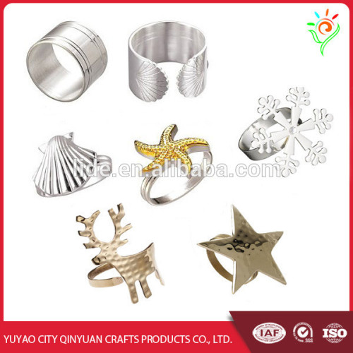 China wholesale custom stainless steel metal napkin rings